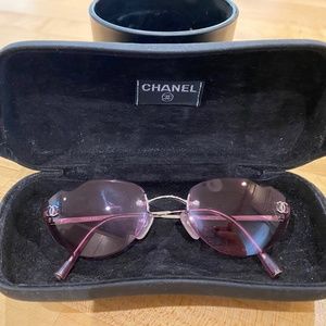 Vintage pink Chanel glasses
